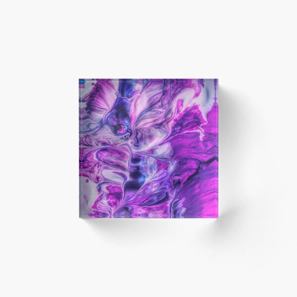 Item preview, Blue and pink abstract paint  designed and sold by KCFdesigns.