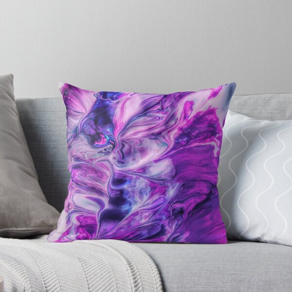 Artikelvorschau, Blaue und rosa abstrakte Farbe entworfen und verkauft von KCFdesigns.