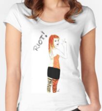 Riot Hayley Williams Drawing Women's Fitted Scoop T-Shirt