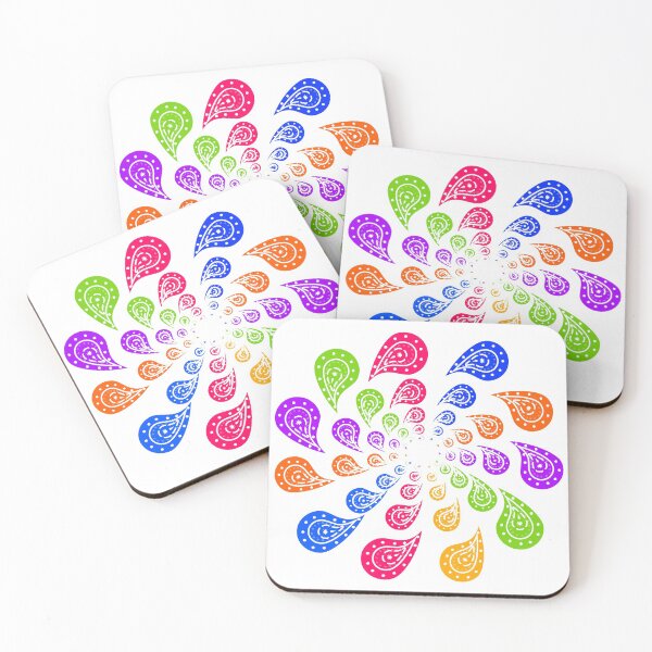 Item preview, Colorful circular pattern designed and sold by ikshvaku.