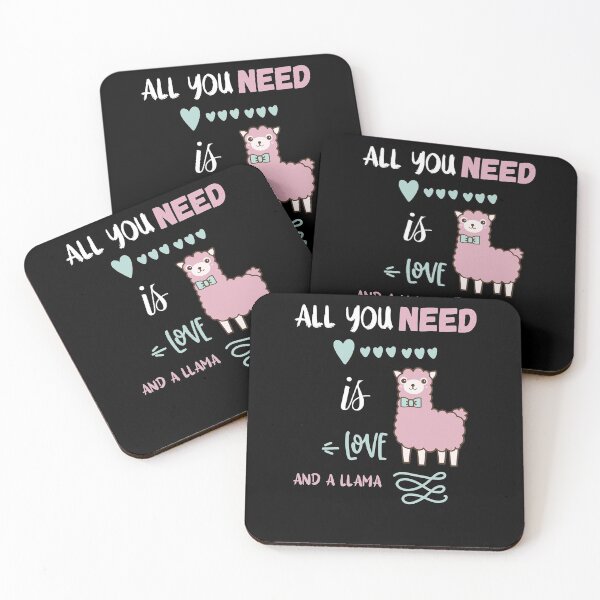 Item preview, All You Need is Love and a Llama with white writing designed and sold by HENRYPFEIFFER.