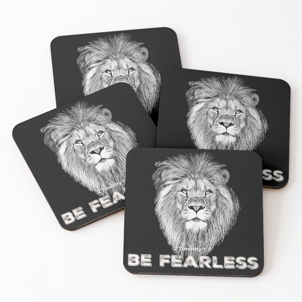 Item preview, Lion Bible Verse 2 Timothy 1:7 Be Fearless! designed and sold by TheKingdomAttic.