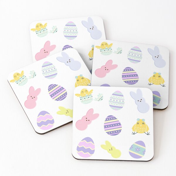 Item preview, Easter Eggs, Bunnies, and Chicks - White designed and sold by Littlebop.