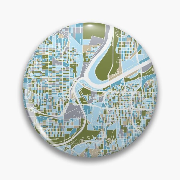 Artikelvorschau, Kansas City Map, Map of Kansas City MIssouri entworfen und verkauft von MosaicMaps.