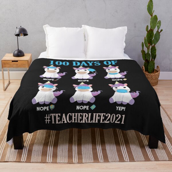 Item preview, 100th Day Of School Teacher Teacherlife 2021 Unicorn Mask T-Shirt designed and sold by Lukifo-Glacier.