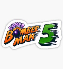 Super Bomberman 5 logotype Sticker