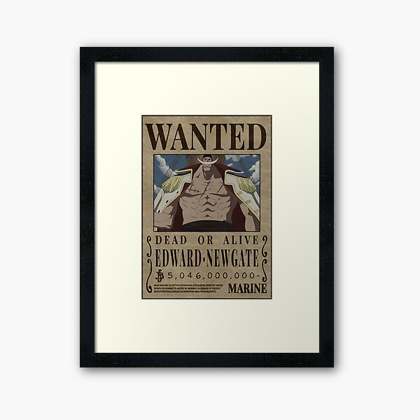 Nami Cat Burglar One Piece Wanted Bounty Poster Framed Art Print By Patrika Redbubble