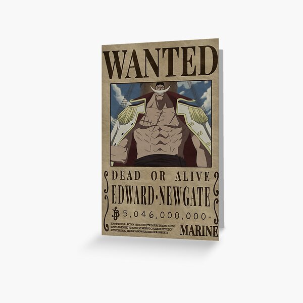 Boa Hancock Pirate Empress One Piece Wanted Bounty Poster Greeting Card By Patrika Redbubble