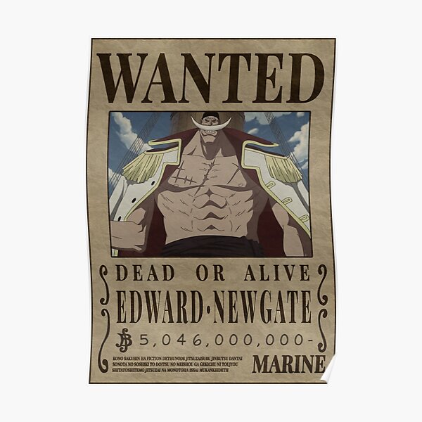 Crocodile One Piece Wanted Bounty Poster Poster By Patrika Redbubble