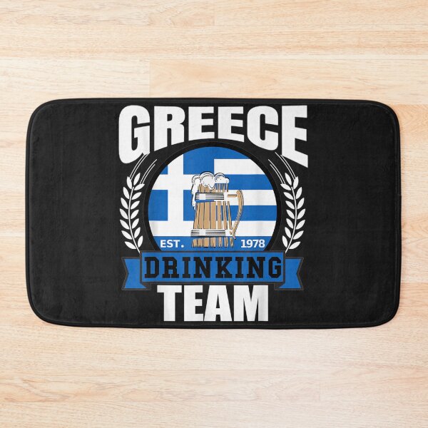 Item preview, Greece Drinking Team Greek Flag Beer Party Grecian Gift T-Shirt designed and sold by Lukifo-Glacier.