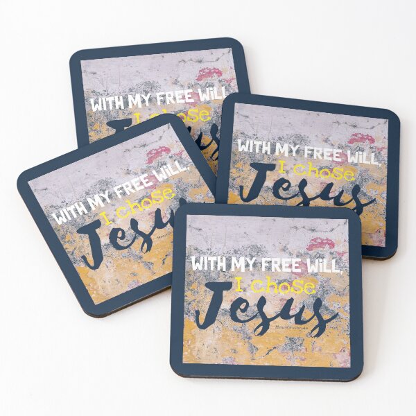 Item preview, With my FREE WILL, I chose Jesus Spiritual Quote designed and sold by HeartCrushes4u.