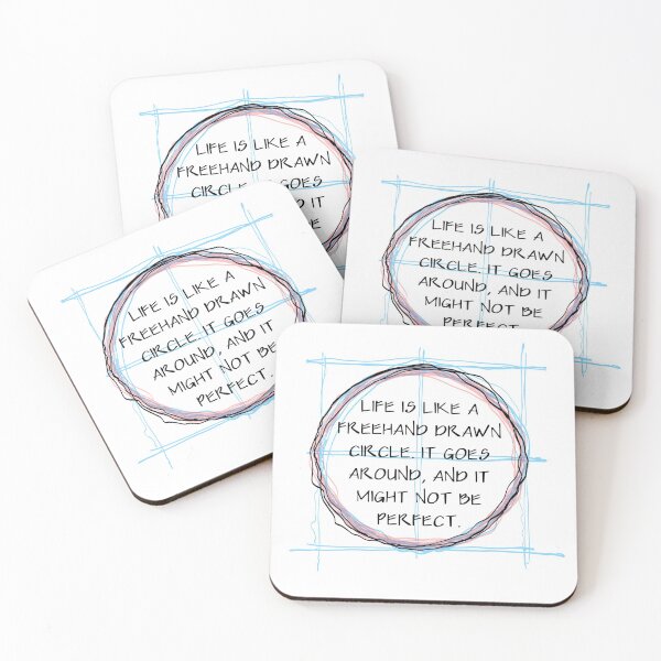 Item preview, Life is Like A Freehand Drawn Circle designed and sold by MursyidSMS.