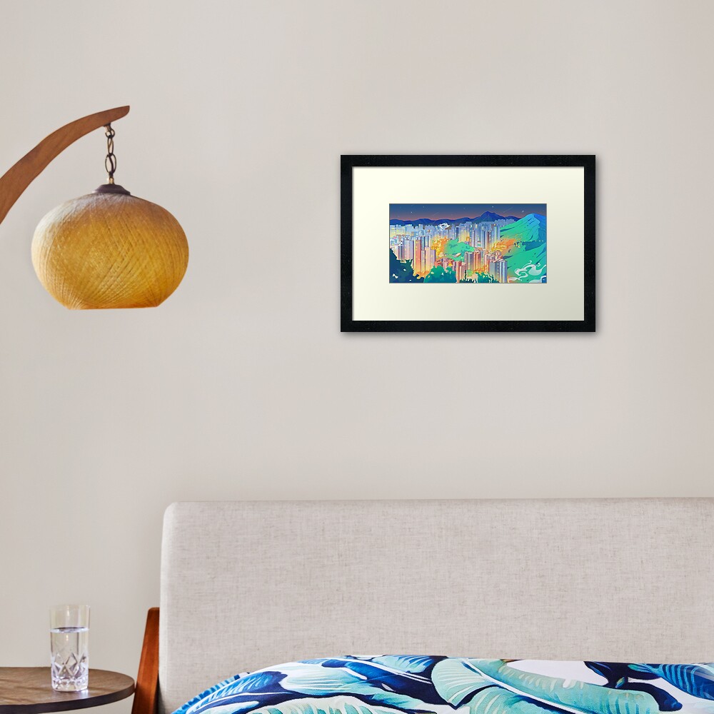 Item preview, Framed Art Print designed and sold by lingmuki.