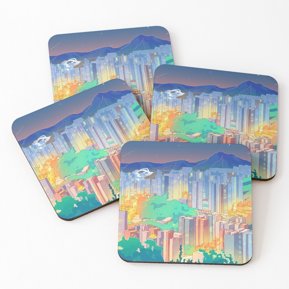 Item preview, Coasters (Set of 4) designed and sold by lingmuki.