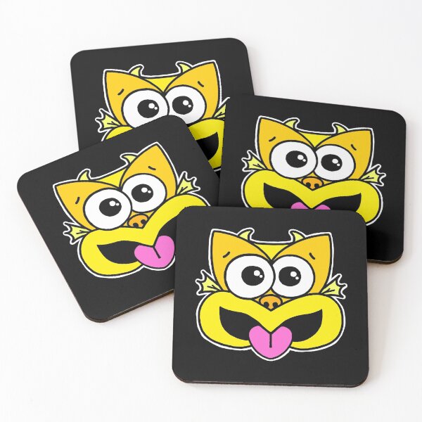 Item preview, Cute Yellow Taniwha - clock ft. Te Reo Maori Numbers designed and sold by Adrienne Body.