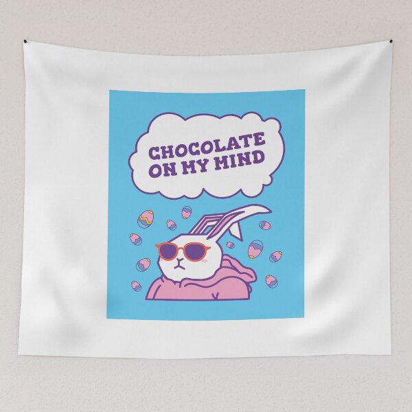 Item preview, Chocolate on my Mind Easter Bunny design  designed and sold by boopsblunt.