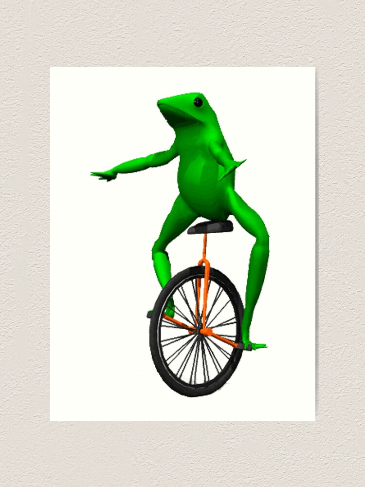 Dat Boi Meme Unicycle Frog Art Print For Sale By Joedaeskimo