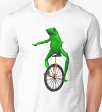 dat boi meme / unicycle frog Slim Fit T-Shirt