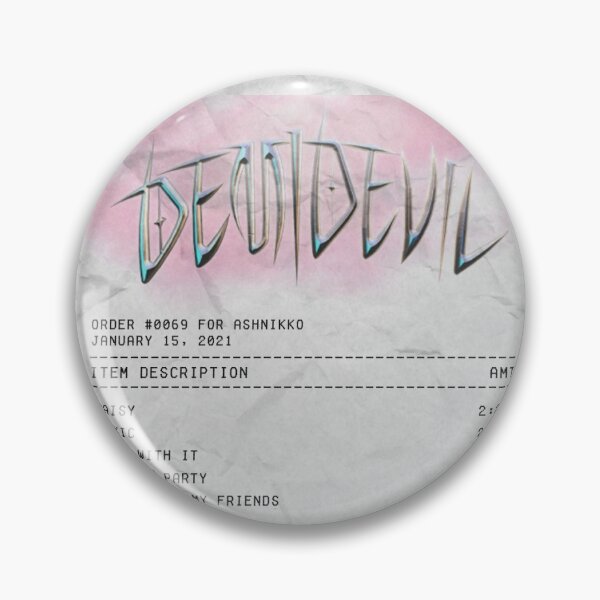Item preview, Demidevil -Ashnikko- album receipt designed and sold by Maria N.