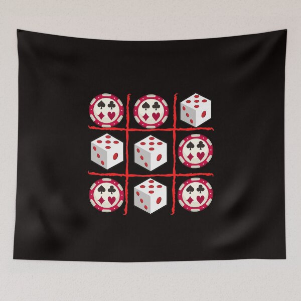 Item preview, Dice and Chips Tic Tac Toe designed and sold by SloganExpress.