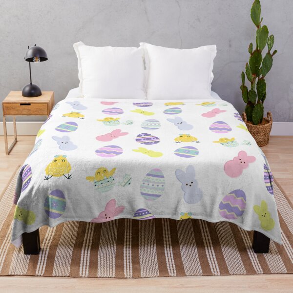 Item preview, Easter Eggs, Bunnies, and Chicks - White designed and sold by Littlebop.