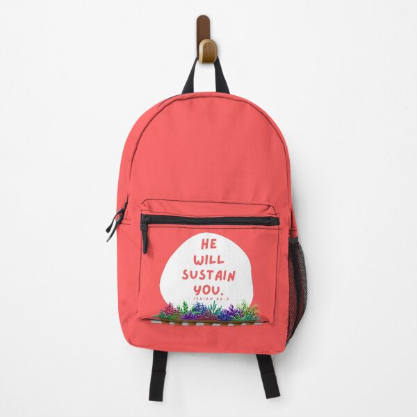 Item preview, He will sustain you - Isaiah 46:6 (plants and peach) designed and sold by Yesido.