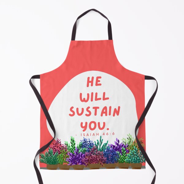 Item preview, He will sustain you - Isaiah 46:6 (plants and peach) designed and sold by Yesido.