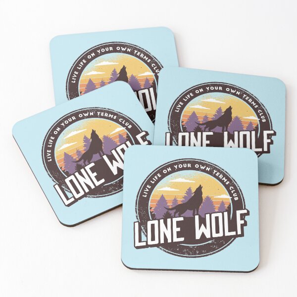 Item preview, Lone Wolf Retro Sunset designed and sold by RedQuality.