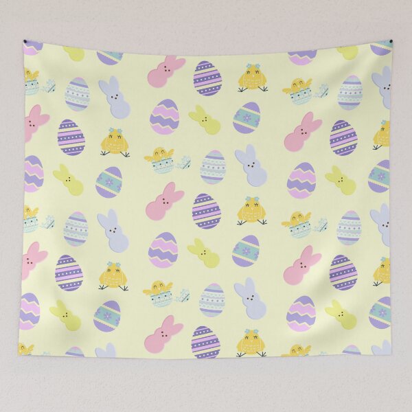 Item preview, Easter Eggs, Bunnies, and Chicks - Yellow designed and sold by Littlebop.
