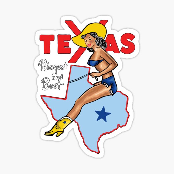 Item preview, Vintage Sexy Texas Cowgirl Pinup Girl designed and sold by NationalVintage.