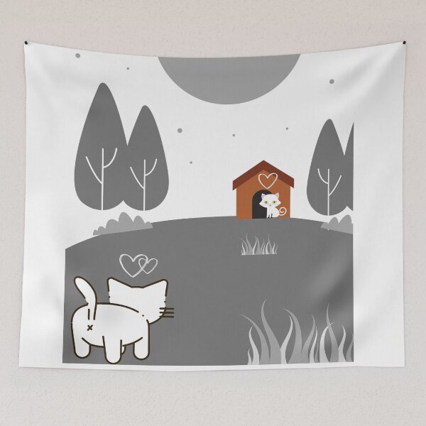 Item preview, Dating Cat - linda pareja de gatos designed and sold by Muryatson.
