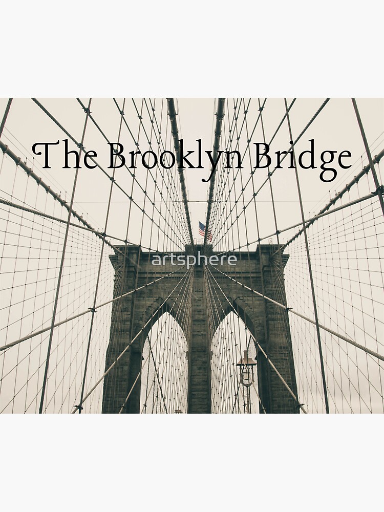 Brooklyn Bridge Stickers for Sale | Redbubble