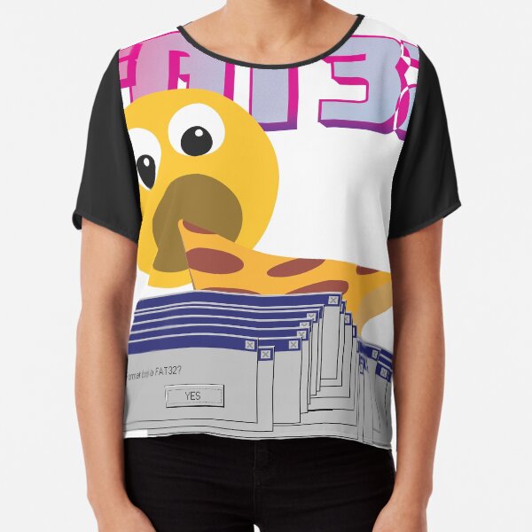 8ts Fat Pizza Chiffon Top
