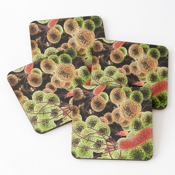 Item preview, MICROBIOLOGY 3D GENERATED IMAGE STAPH CARTOONIZED MEDICAL LABORATORY SCIENTIST designed and sold by Hippiesole.