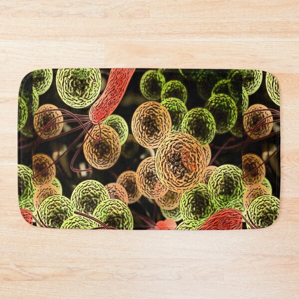 Item preview, MICROBIOLOGY 3D GENERATED IMAGE STAPH CARTOONIZED MEDICAL LABORATORY SCIENTIST designed and sold by Hippiesole.