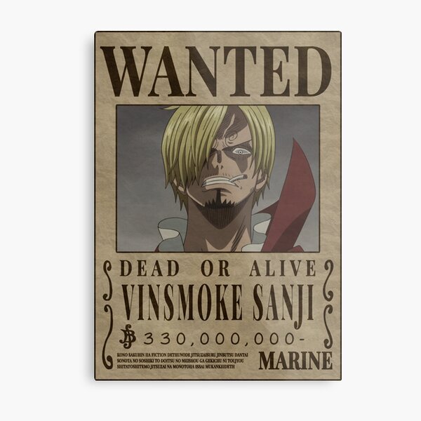 Stealth Black Sanji Metal Prints Redbubble