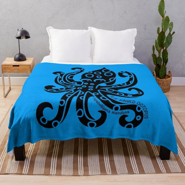 Item preview, Blue-Ringed Octopus Australian Ocean Animal Silhouette designed and sold by BOLD-Australia.
