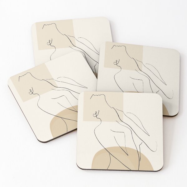 Item preview, Abstract - Minimal Women Body Line art - Elegant - Modern Art - Transparent Background designed and sold by Cozy-Dreams.