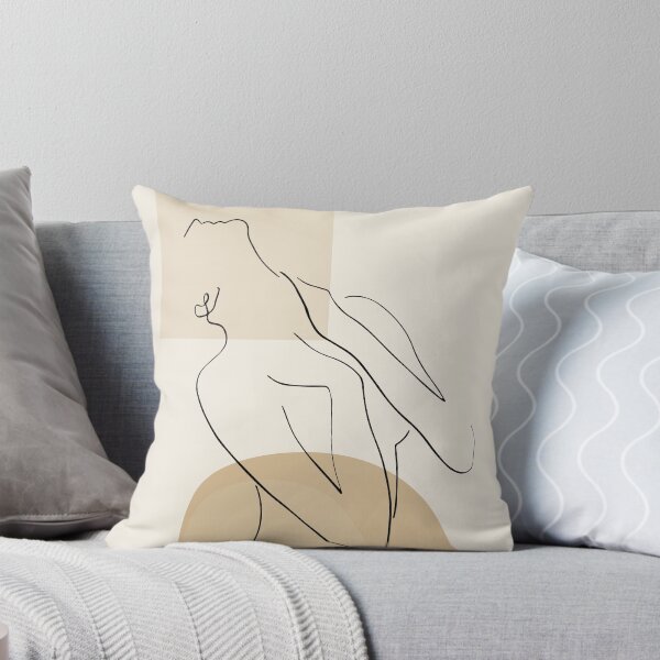 Item preview, Abstract - Minimal Women Body Line art - Elegant - Modern Art - Transparent Background designed and sold by Cozy-Dreams.