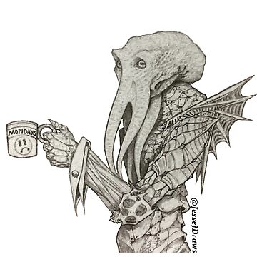 Artwork thumbnail, Middle Managment Mindflayer. by Jesse Joseph