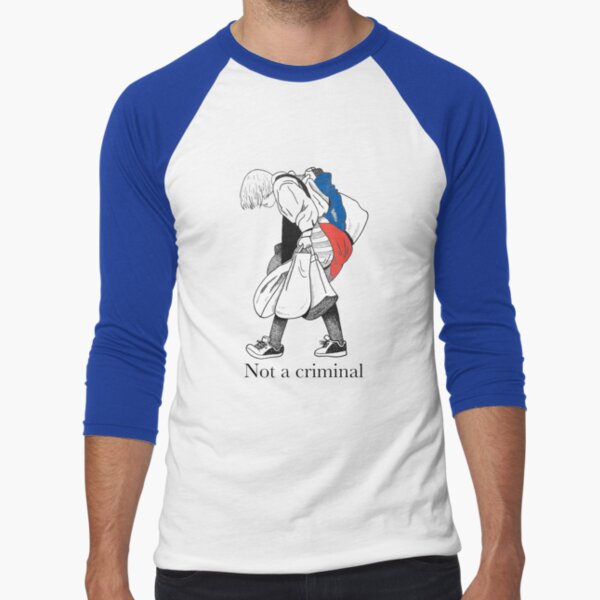 Mosher - Stop Criminalization of the Homeless (1) Baseball ¾ Sleeve T-Shirt