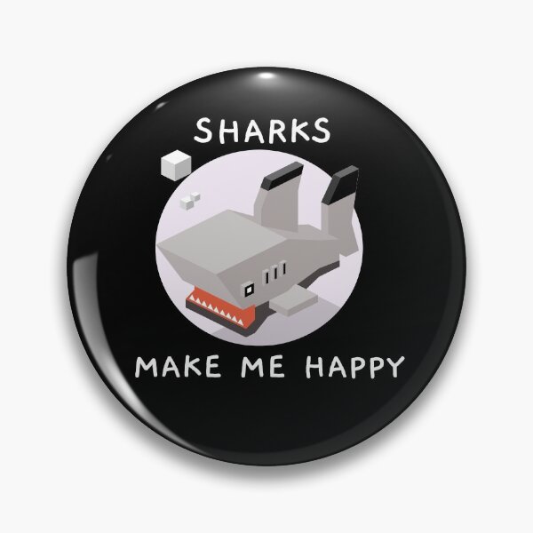 Item preview, Sharks Make Me Happy  designed and sold by YueHeng Creates ⭐⭐⭐⭐⭐.