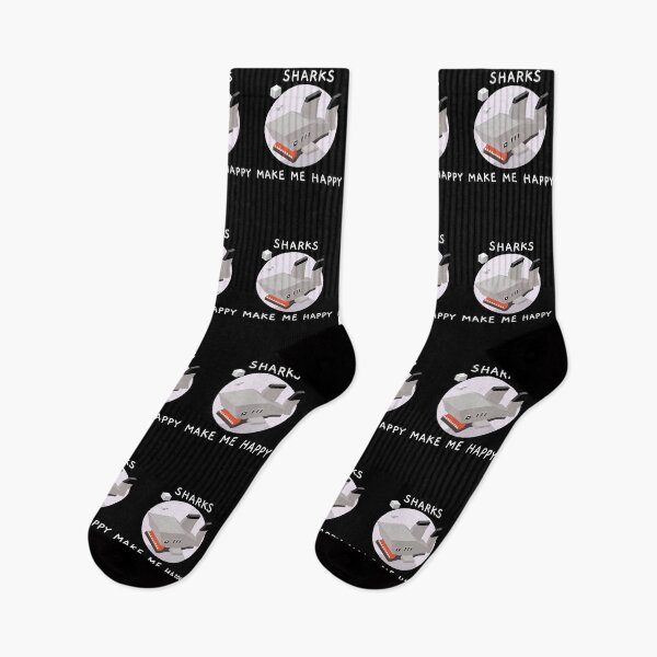 Item preview, Sharks Make Me Happy  designed and sold by YueHeng Creates ⭐⭐⭐⭐⭐.