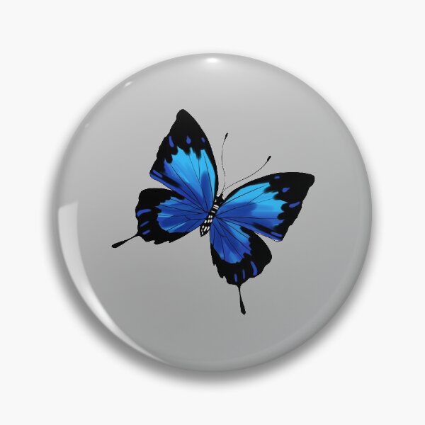 Item preview, Black and Blue Butterfly (Rhopalocera) designed and sold by liftdesign.