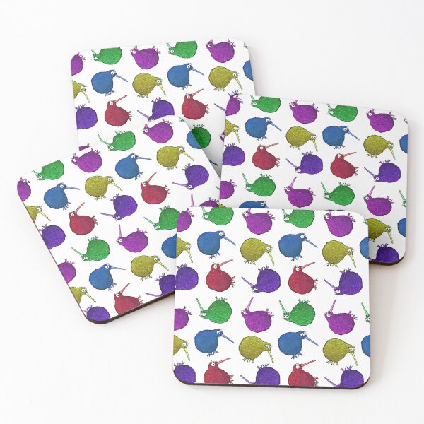 Item preview, Rainbow Kiwi - on white designed and sold by Adrienne Body.