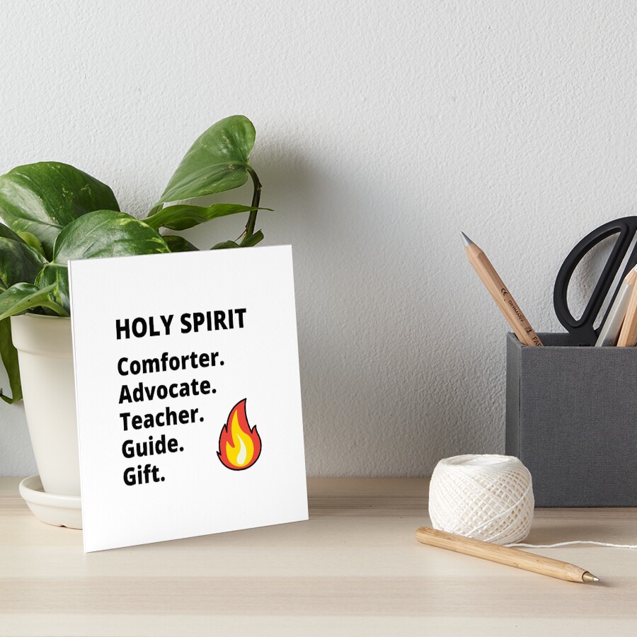"Holy Spirit Comforter. Advocate. Teacher. Guide. Gift. (v2)" Art