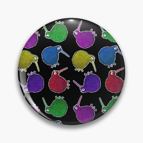 Item preview, Rainbow Kiwi - on black designed and sold by Adrienne Body.