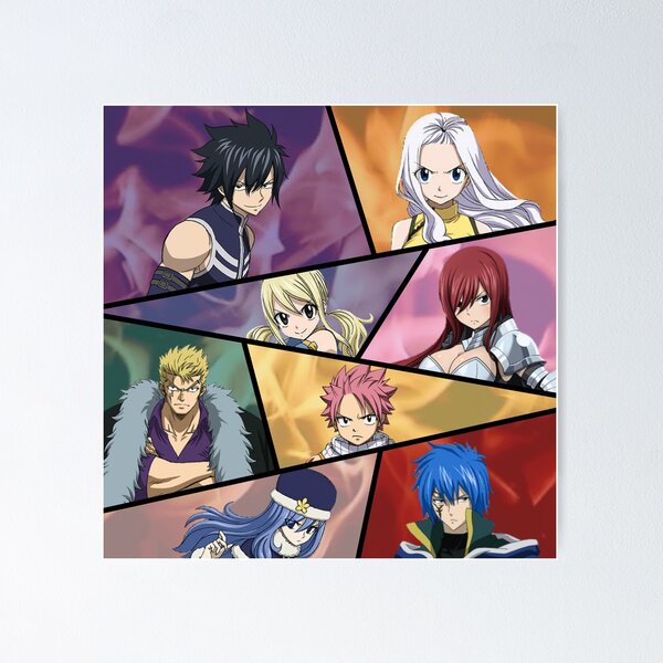 Fairy Tail Characters Manga Anime Poster