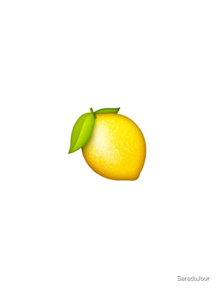 "Lemon Emoji on White Background" iPhone Case & Cover by SaraduJour