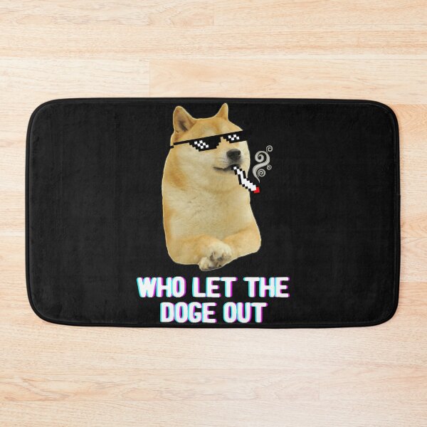 Artikelvorschau, Who Let The Doge Out Funny Dogecoin Cryptocurrency Saying Essential T-Shirt entworfen und verkauft von Lukifo-Mission.